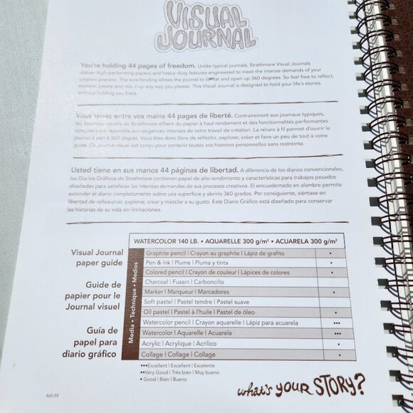 New Strathmore 460-59 400 Series Visual Watercolor Paper Notebook Journal Art su - Picture 5 of 7